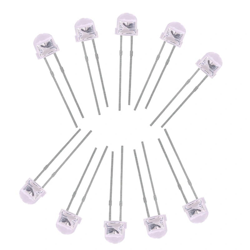 High Brightness DIP LED White LED Diode 1.8V-2.2V 30mA 60deg High-LED 5mm White White LED Diode